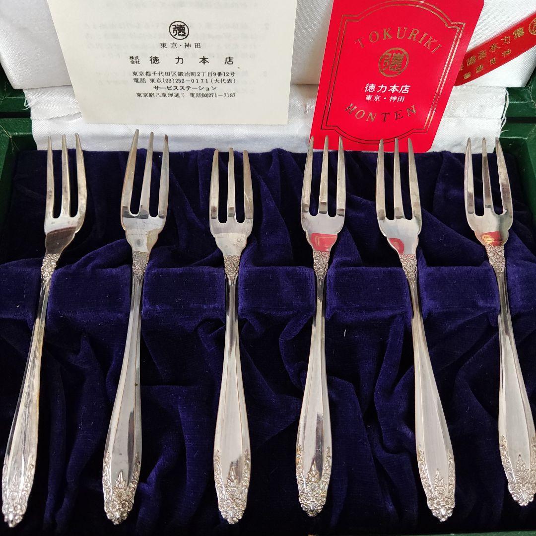 徳力　銀器　銀製　フォーク カトラリー　アンティーク雑貨　✨️限定価格✨️