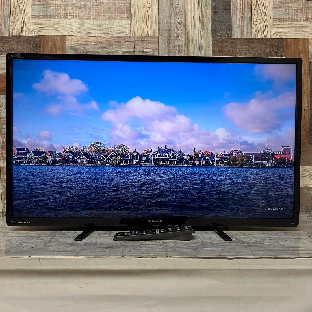 即日受渡❣️全国送料込日立40型液晶テレビ外付HDD録画可 臨場感溢れるサウンド