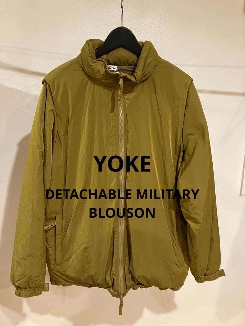 ジャケット・アウター YOKE DETACHABLE MILYTARY BLOUSON YELLOW