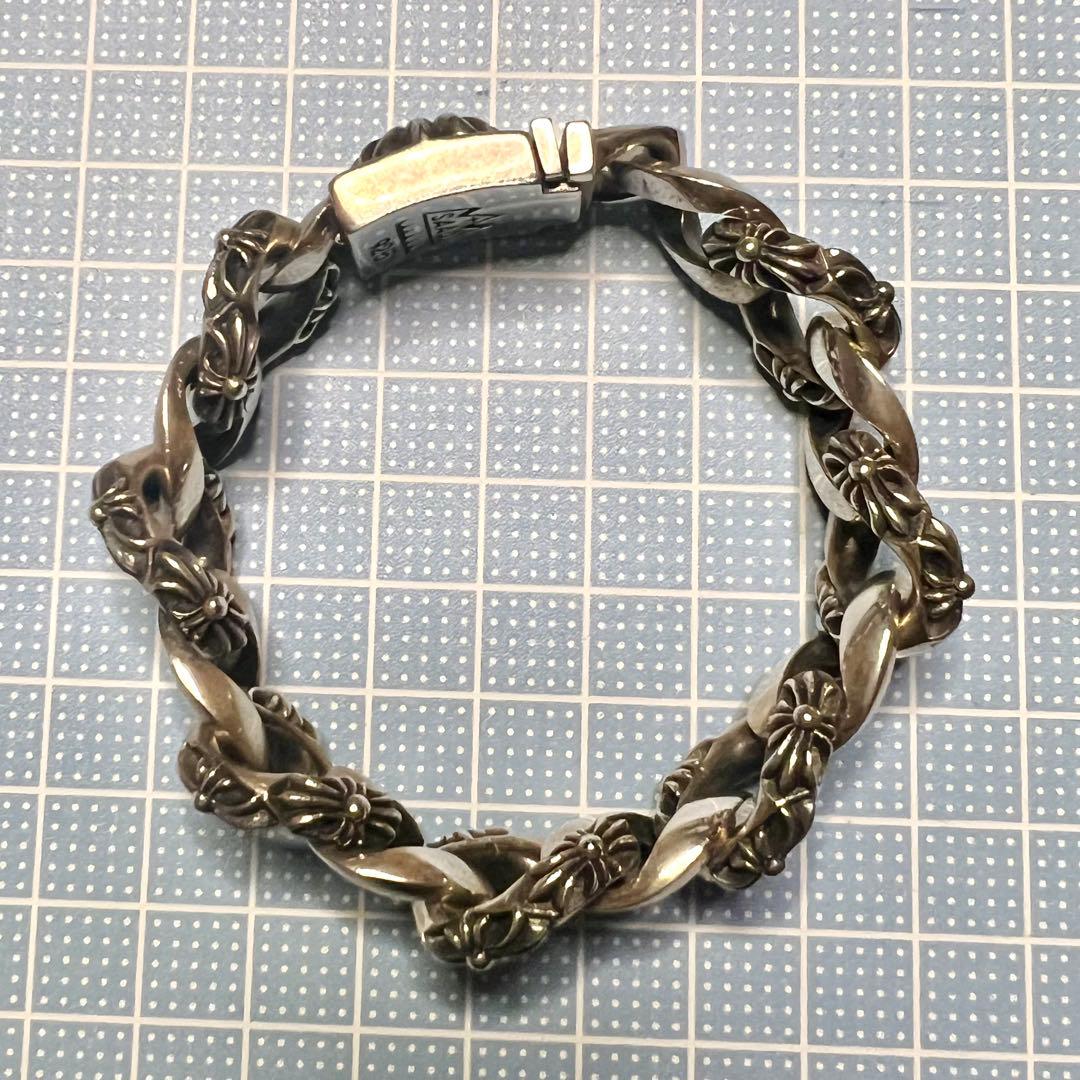 SAAD シルバー925 ヘビー チェーンブレスレット