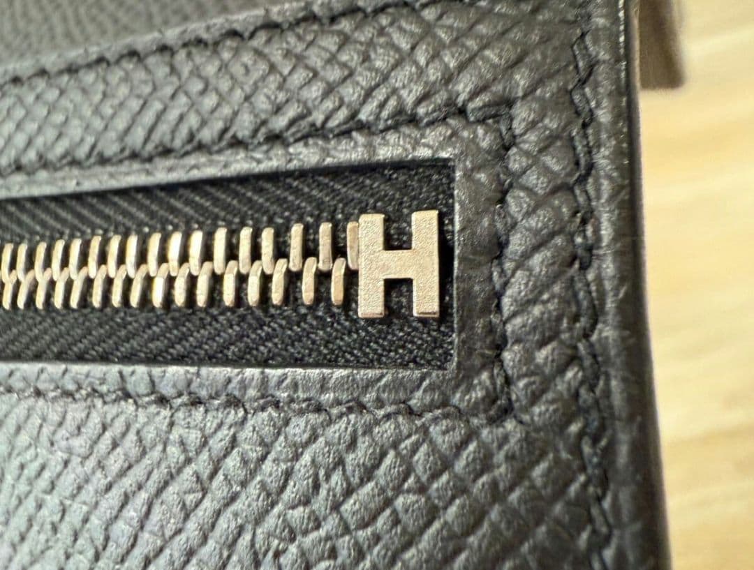 HERMES ベアンスフレ 長財布 モノクローム（ソーブラック）極美品　Z