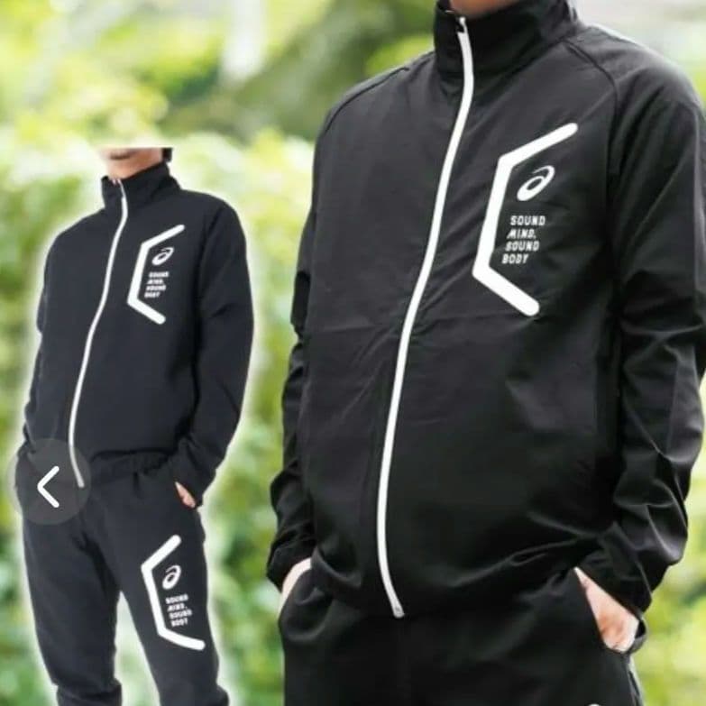早い者勝☆asics アシックス　LIMOストレッチクロスパーカー　セットアップ