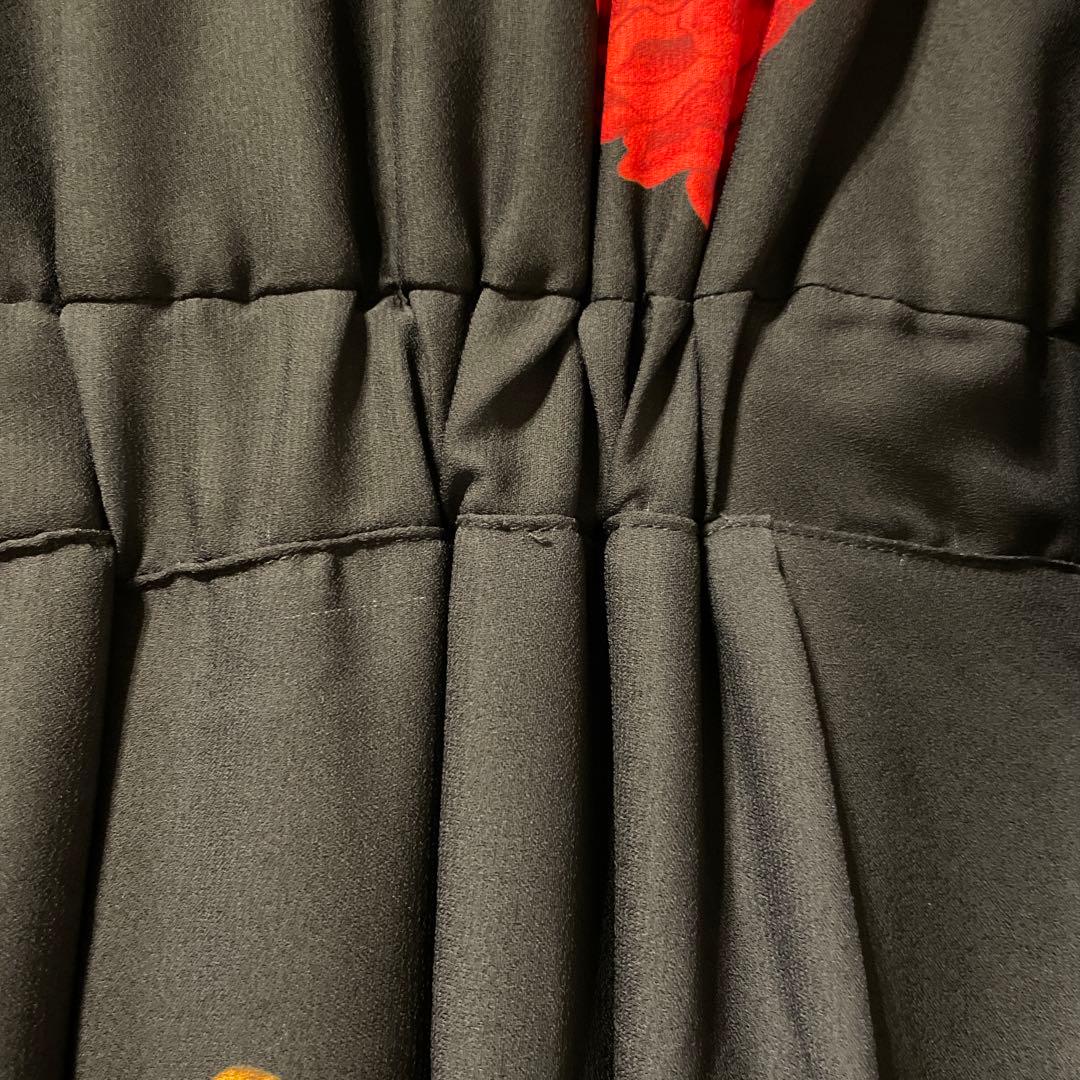 花柄長袖ワンピース