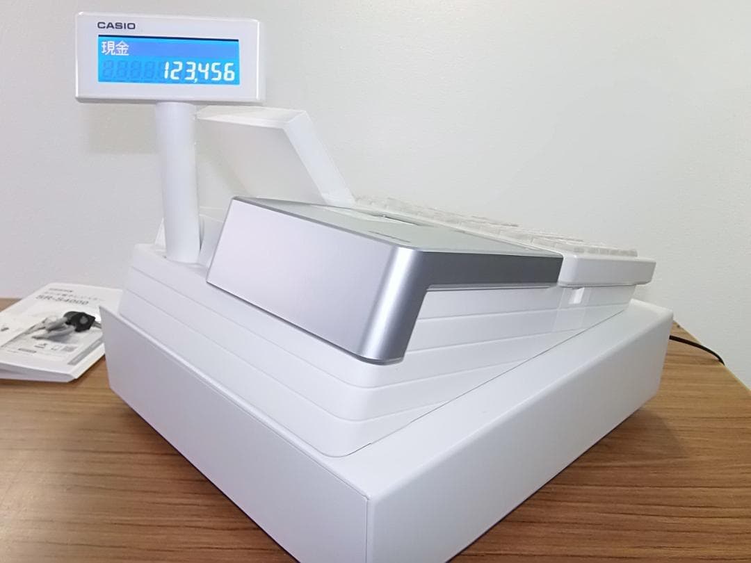 PCで売上管理220設定無料カシオSR-S4000軽減税率インボイスレジスター