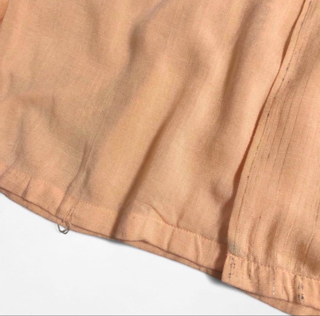 60s BVD レーヨン かすり 開襟 オープンカラーシャツ 無地 オンブレ