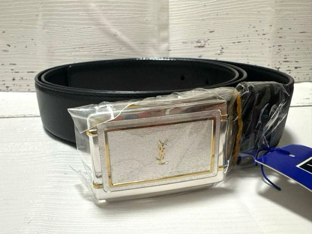 新品イヴ・サンローラン ベルト ブラック 黒 SAINT LAURENT