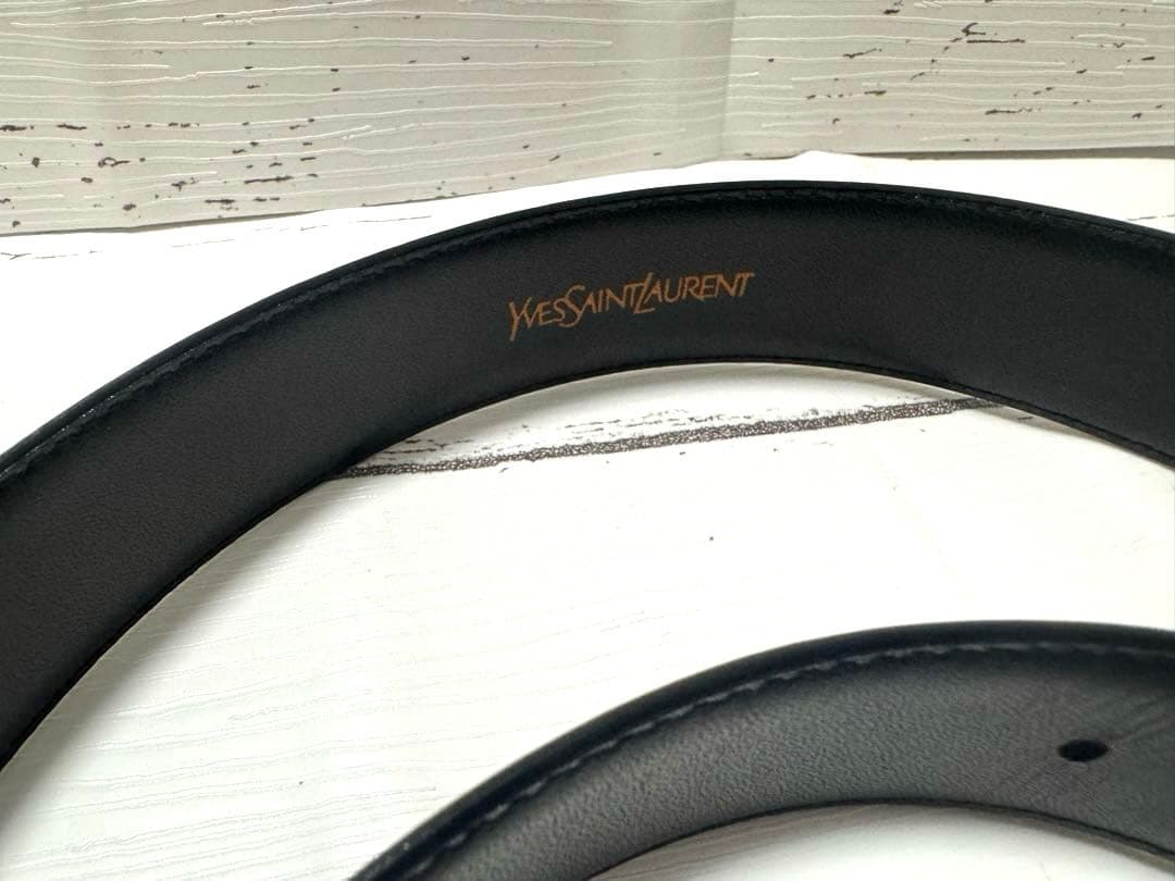 新品イヴ・サンローラン ベルト ブラック 黒 SAINT LAURENT