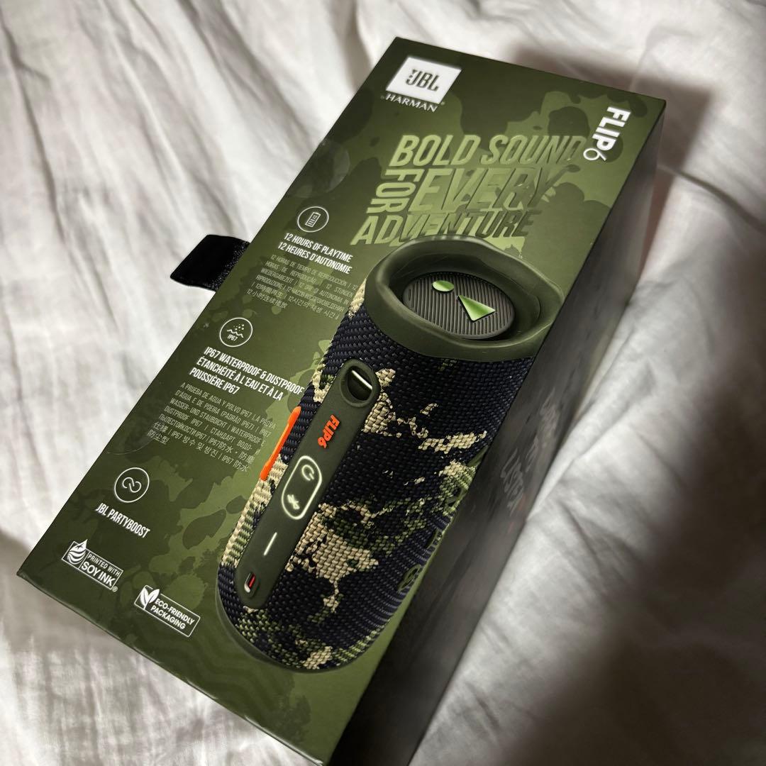 JBL FLIP6 迷彩 ワイヤレススピーカー