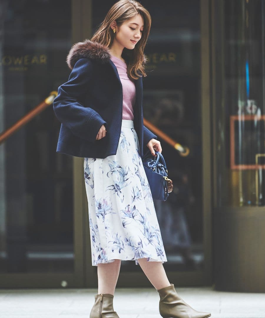 新品レッセパッセ♡フードファーショートコート