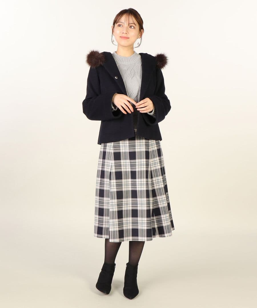 新品レッセパッセ♡フードファーショートコート