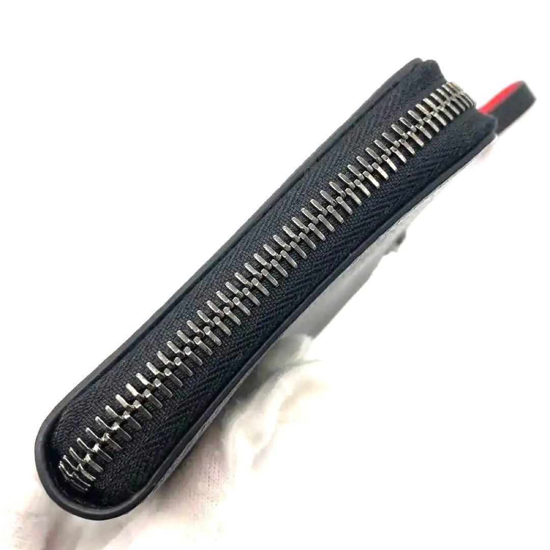 未使用✨クリスチャンルブタン レザー　二つ折り財布 L字ファスナー　 スタッズ