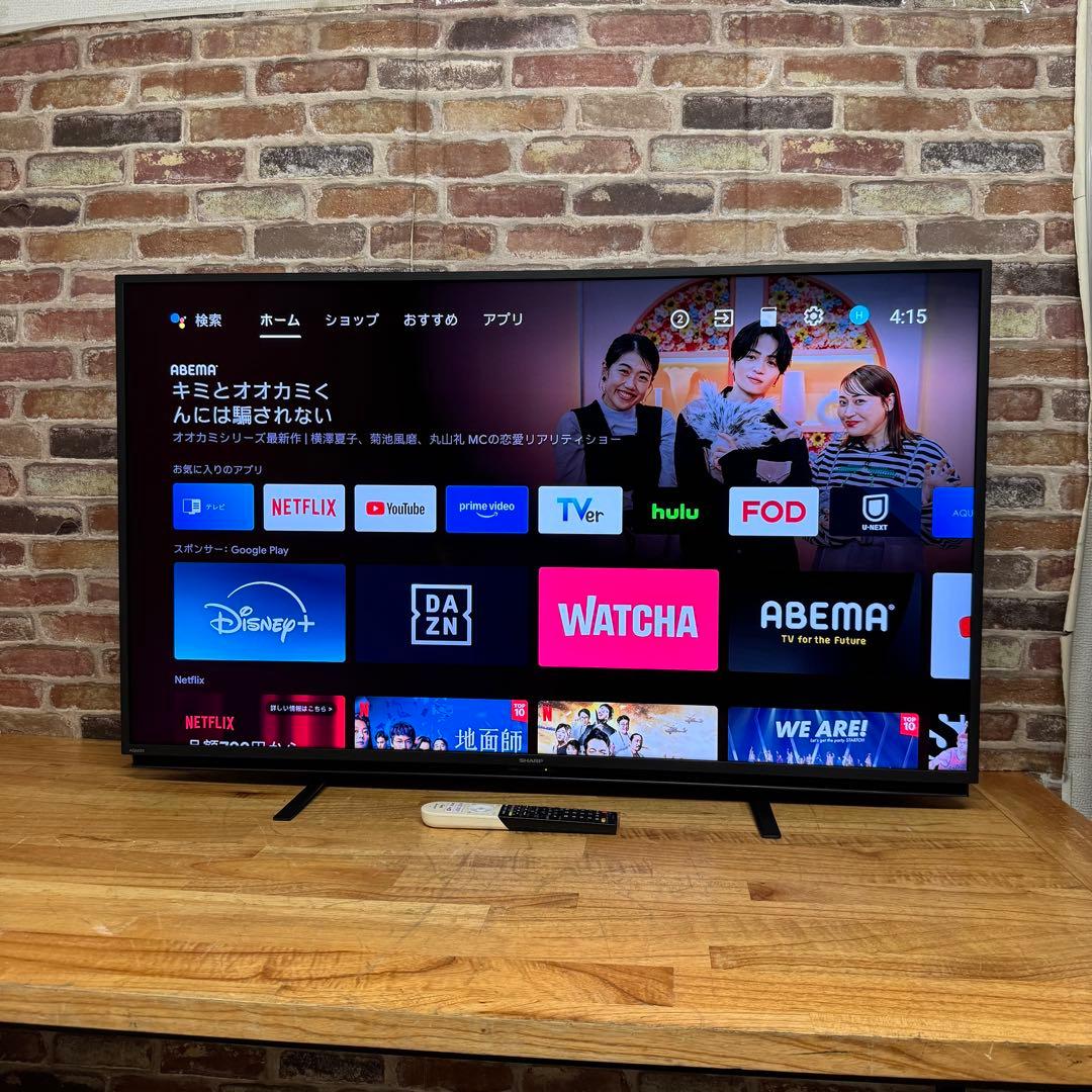 シャープ 55V型 4K 液晶テレビ Android TV 4T-C55BL1