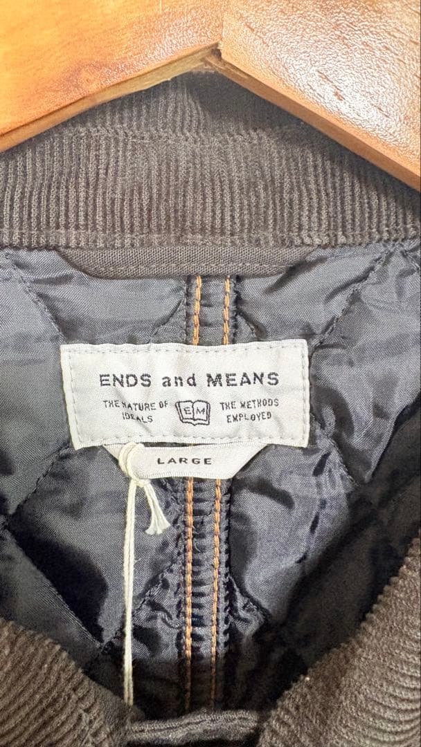 25aw ENDS AND MEANS Quilted Coverall Ｌ