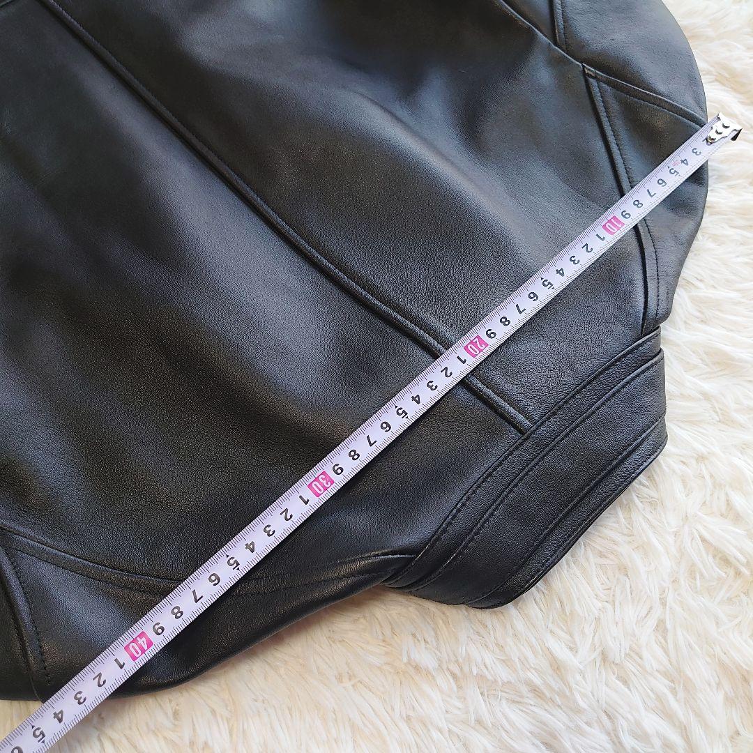 メンズビギ 羊革 シングルライダース ジャケット サイズ4 XL相当