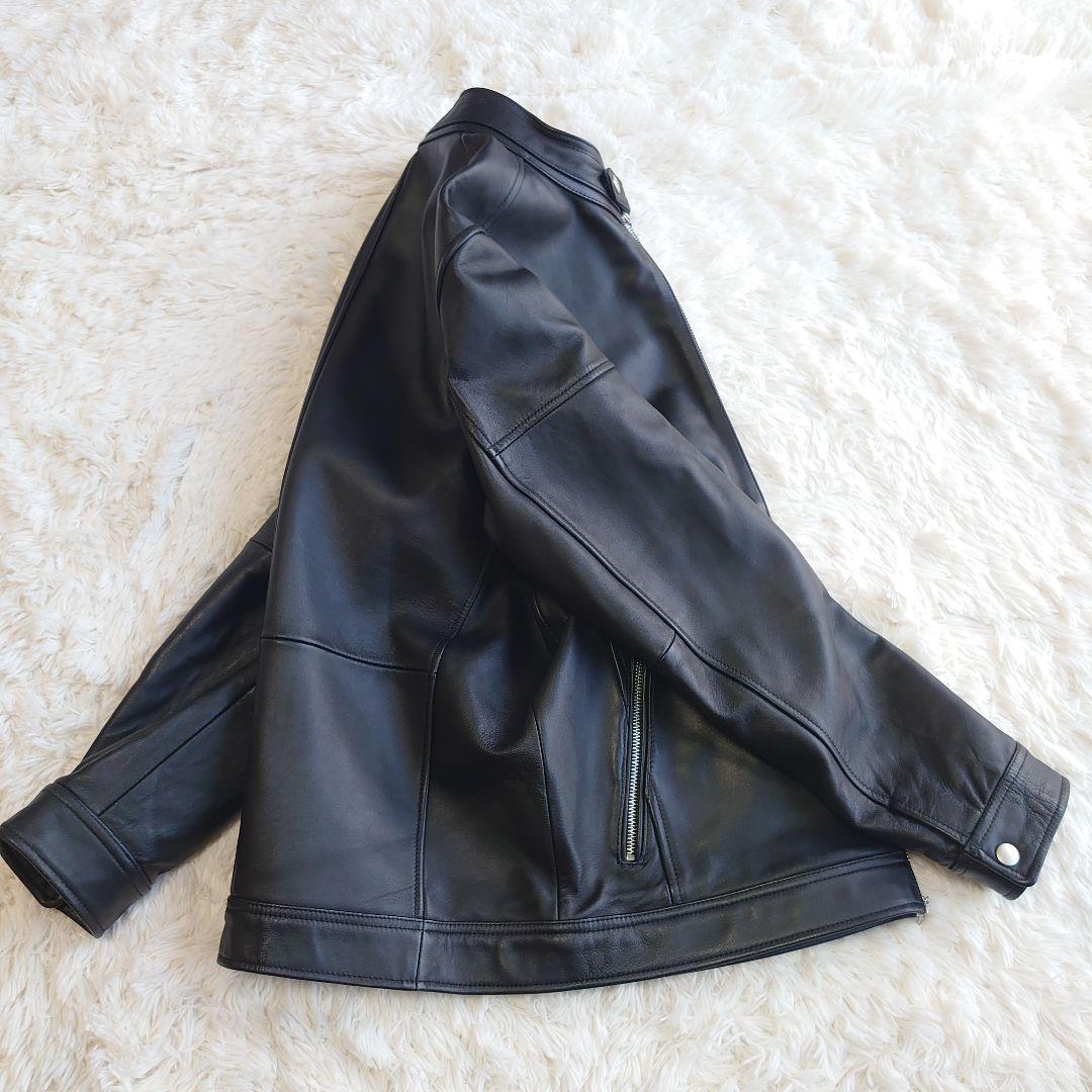 メンズビギ 羊革 シングルライダース ジャケット サイズ4 XL相当