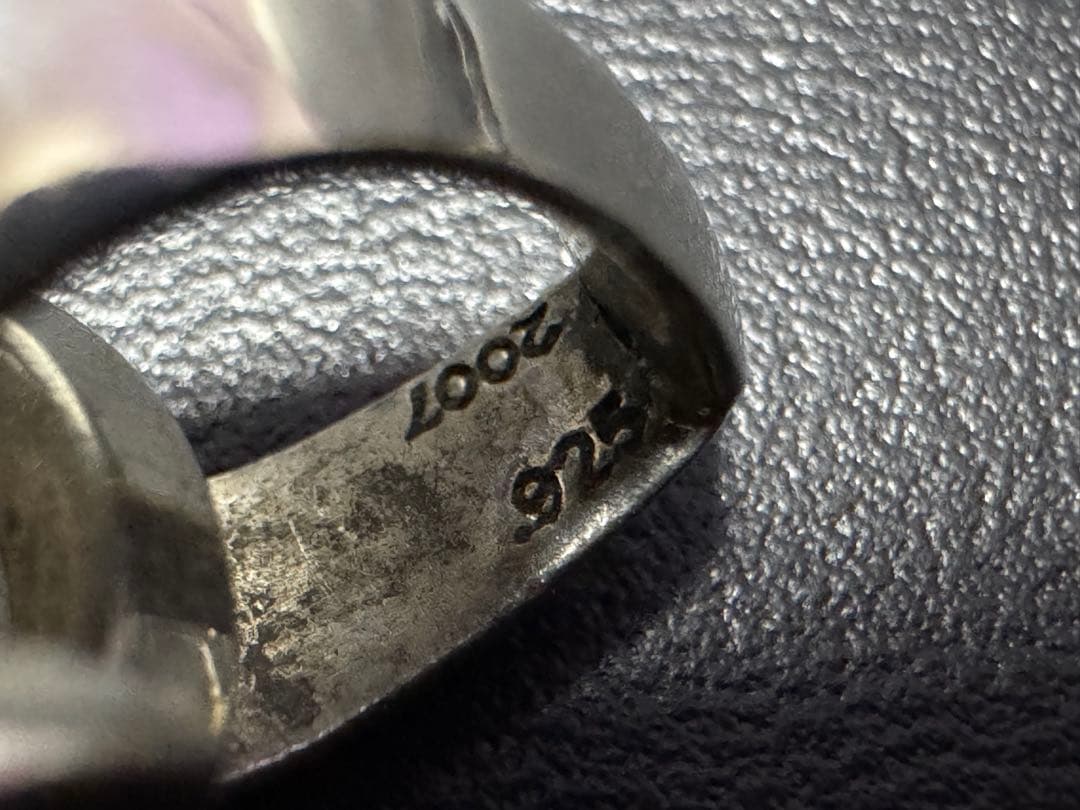 【インボイス無修正原本】クロムハーツ ラージ クロス ベイル レザー ブレード