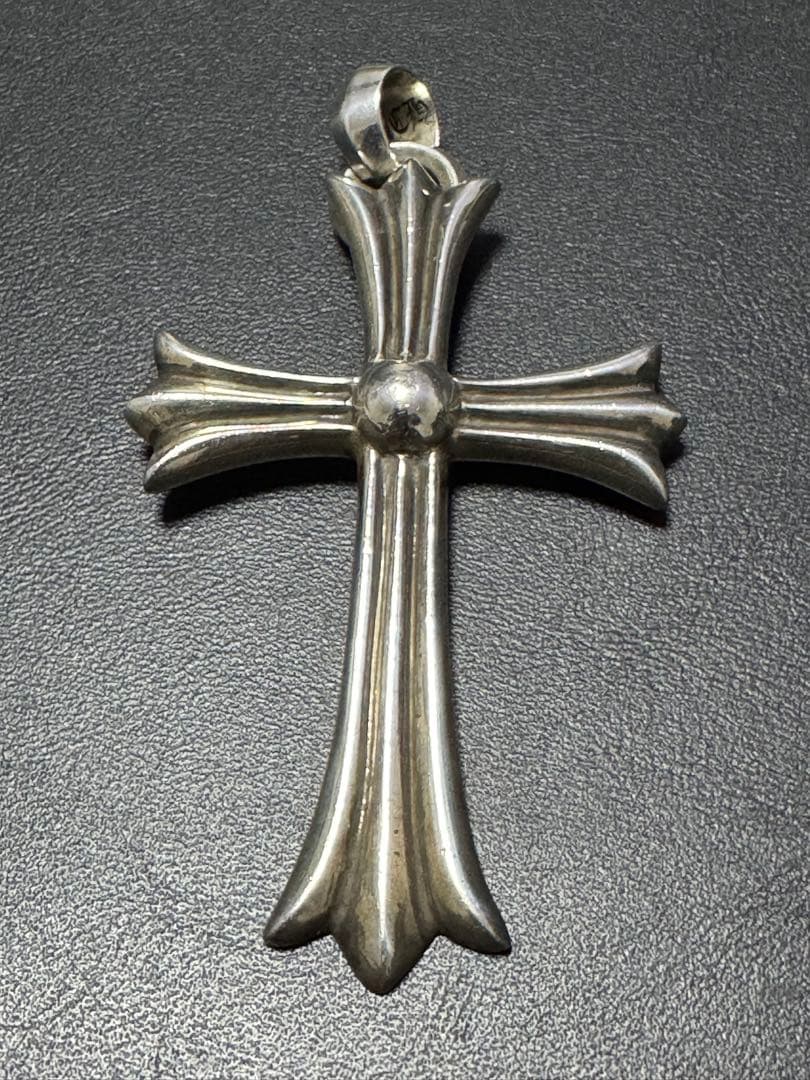 【インボイス無修正原本】クロムハーツ ラージ クロス ベイル レザー ブレード