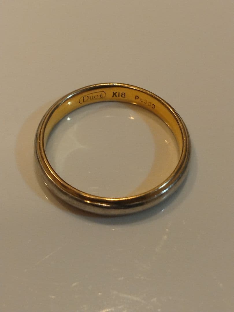 Duet K18 Pt300 リング 3.0g
