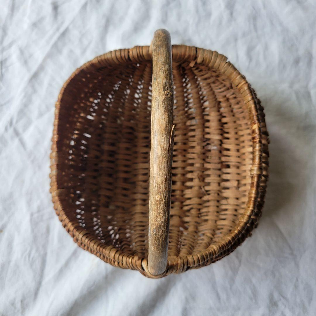 フランス　アンティーク　パニエ　小さめ　ピーナッツ