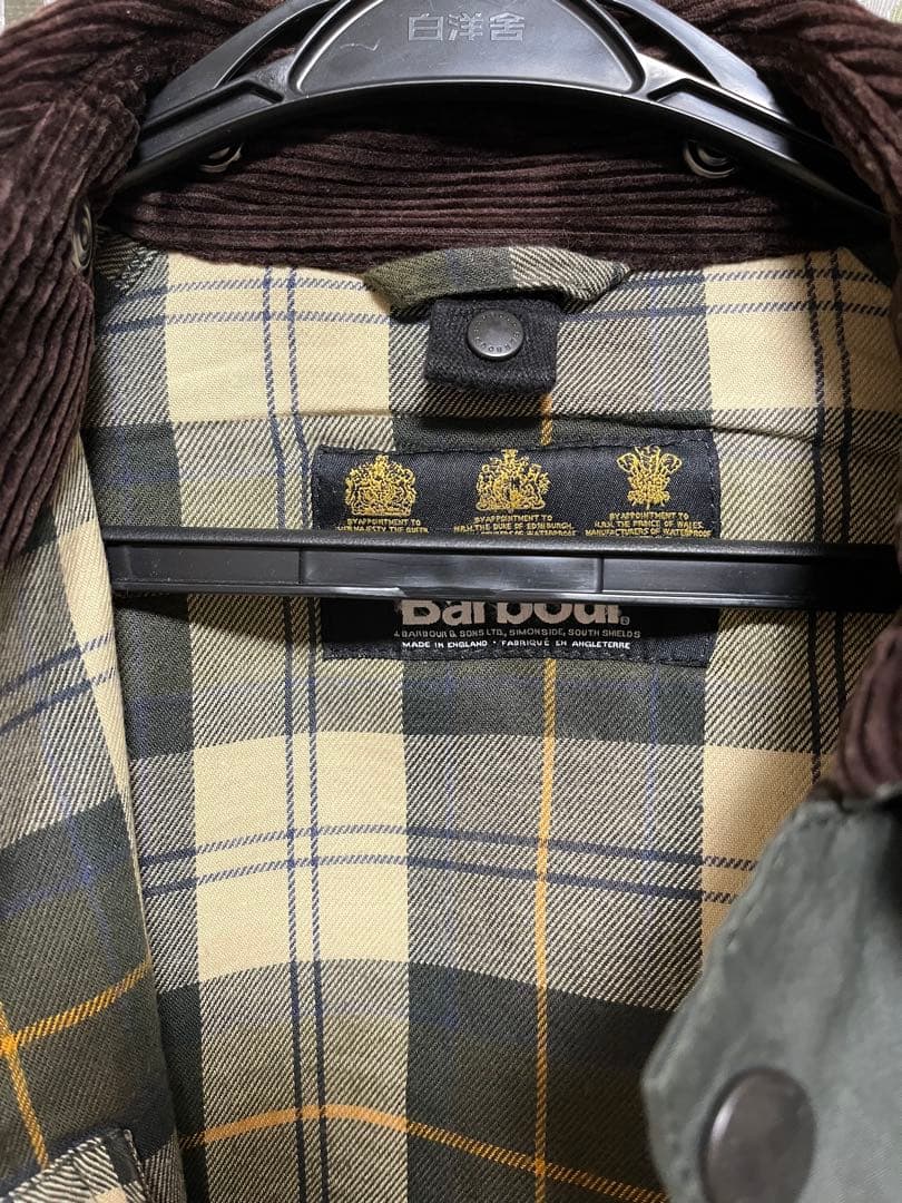 Barbour bedale sl 38 カーキ