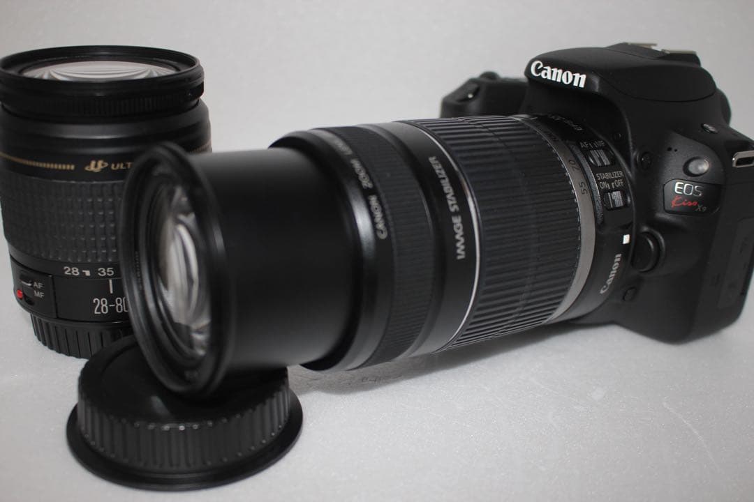 キャノン☆canon kiss x9標準&望遠ダブルレンズセット