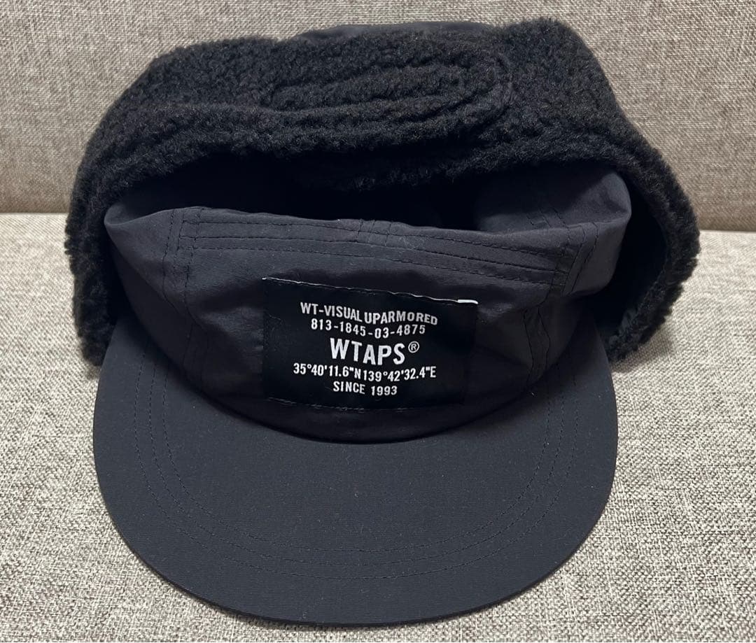WTAPS ブラック フライトキャップ