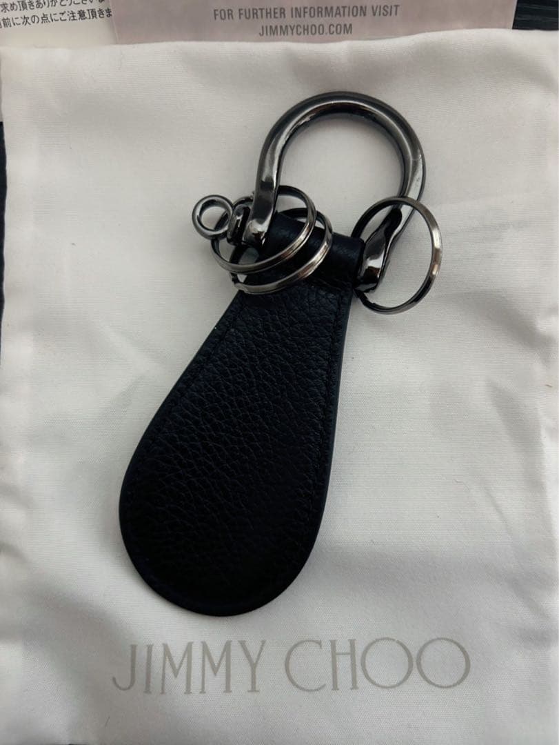 JIMMY CHOO レザーキーチャーム