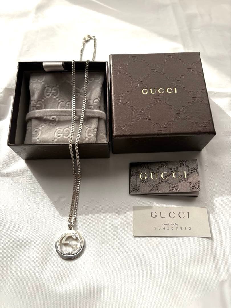 Eco Jewel GUCCI ネックレス 925純正チェーン 男女兼用