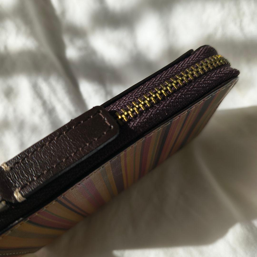 ポールスミス　ケース マルチストライプ柄