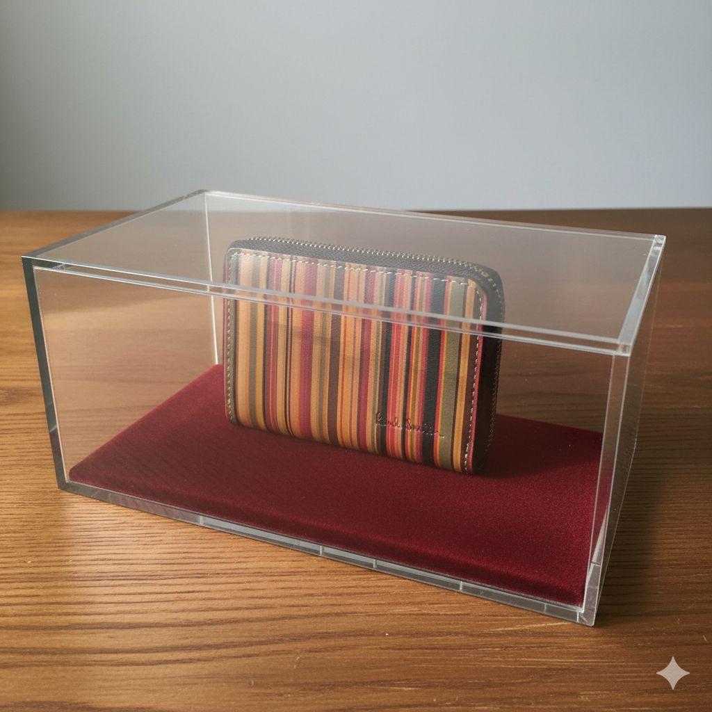 ポールスミス　ケース マルチストライプ柄