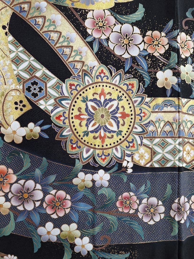 着物リメイクワンピース3697