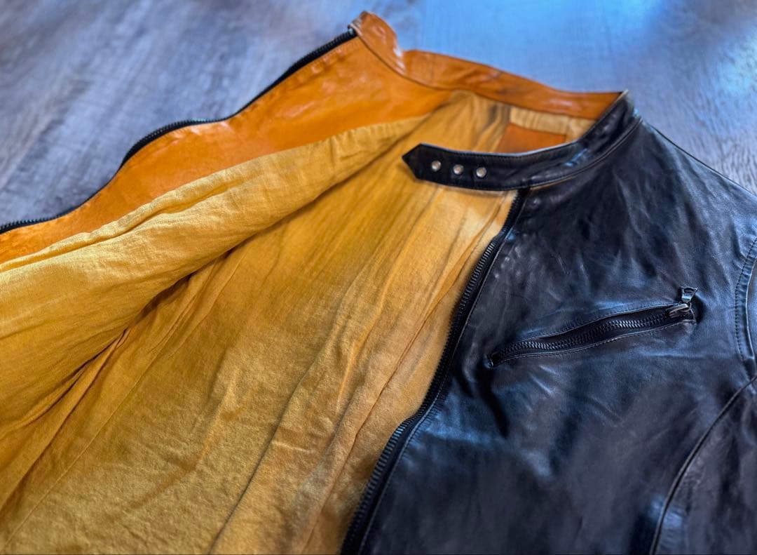 K*t様 BACKLASH(バックラッシュ) ドイツカーフレザーライダースジャケ