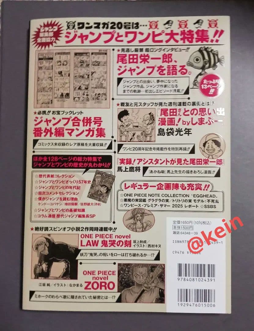 ONE PIECE magazine vol.20 ルフィ付録プロモカード付き