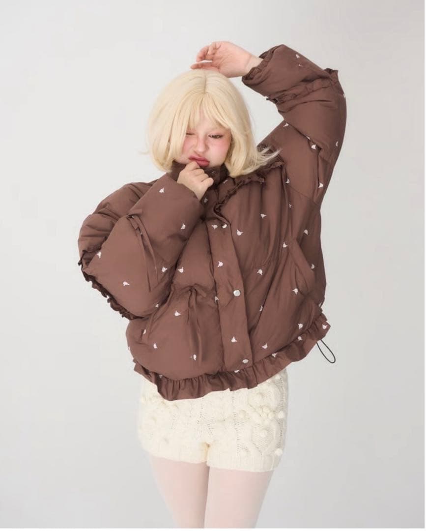 ジャケット・アウター rose frill down jacket sovisoon
