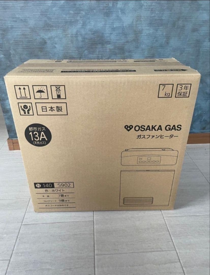 ☆新品未開封☆140-5902型 大阪ガス ガスファンヒーター 都市ガス13A用