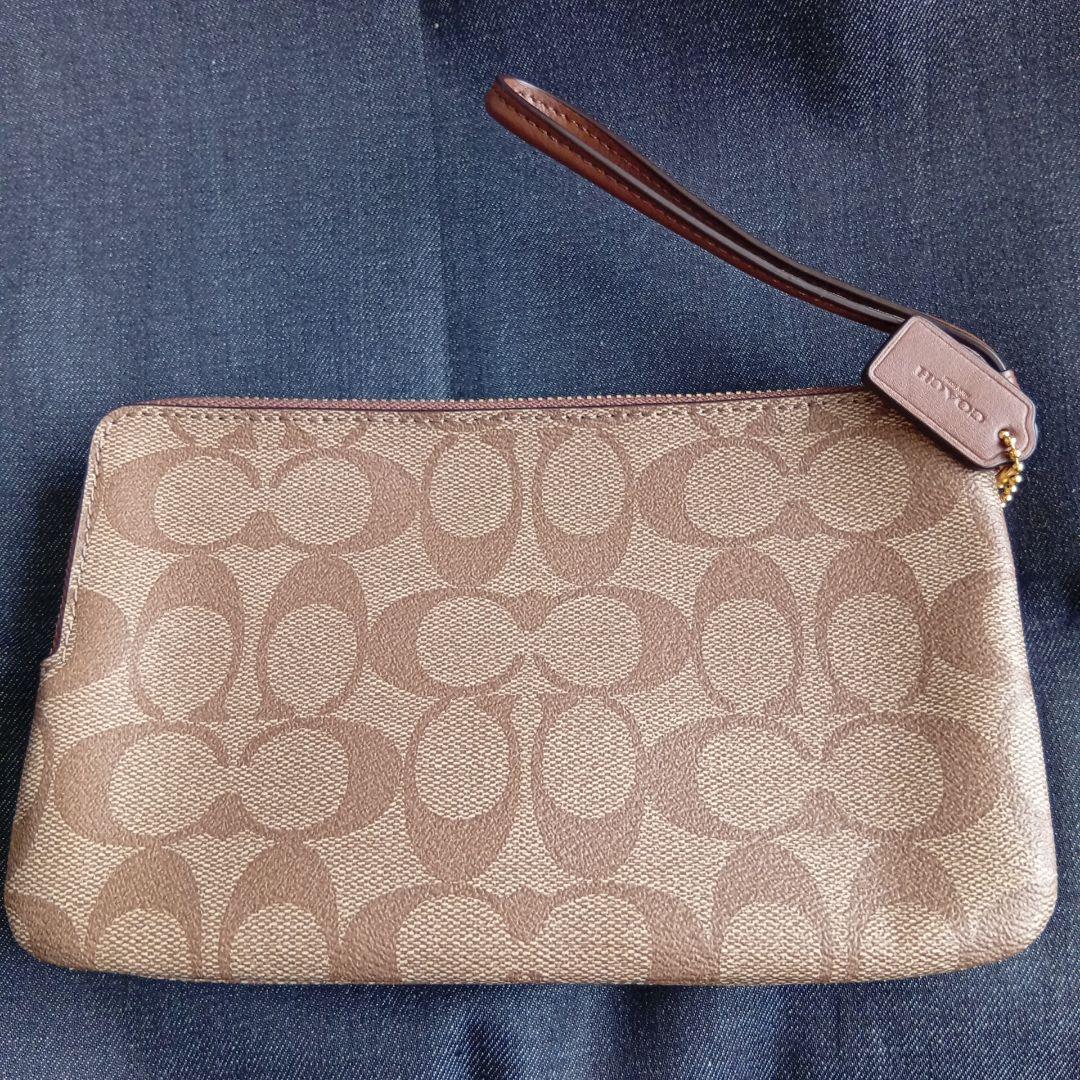 みかんぼうや　新品　COACH ダブルジップポーチ　アウトレット