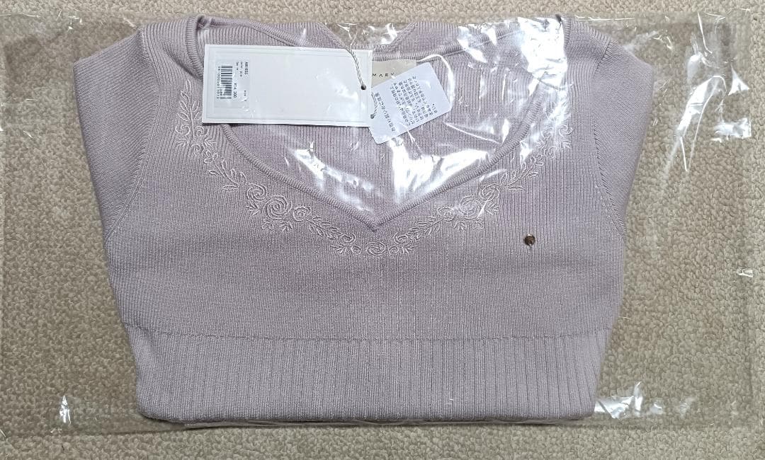 【タグ付き】andmary Bella embroidery set tops