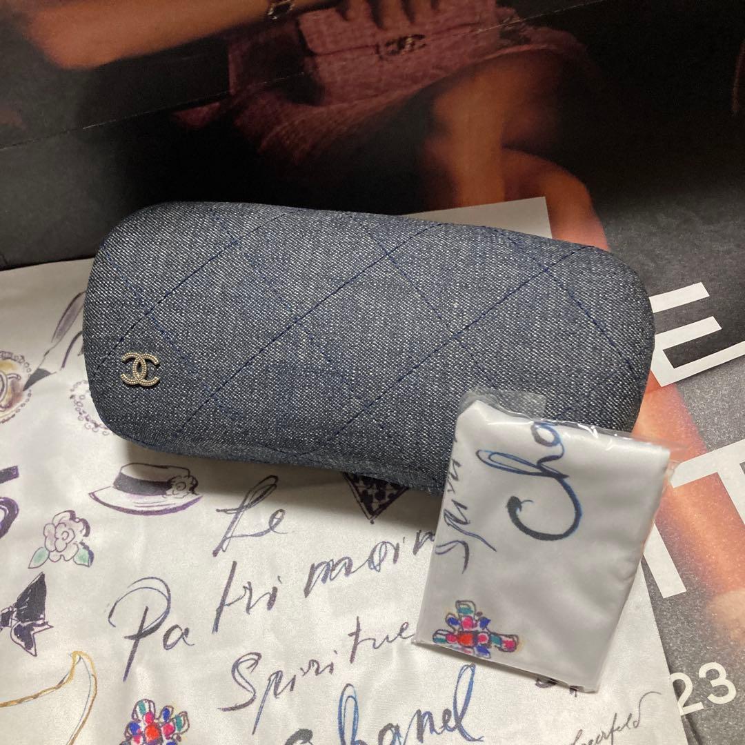 レア☆CHANEL☆デニム☆メガネケース☆クロス☆