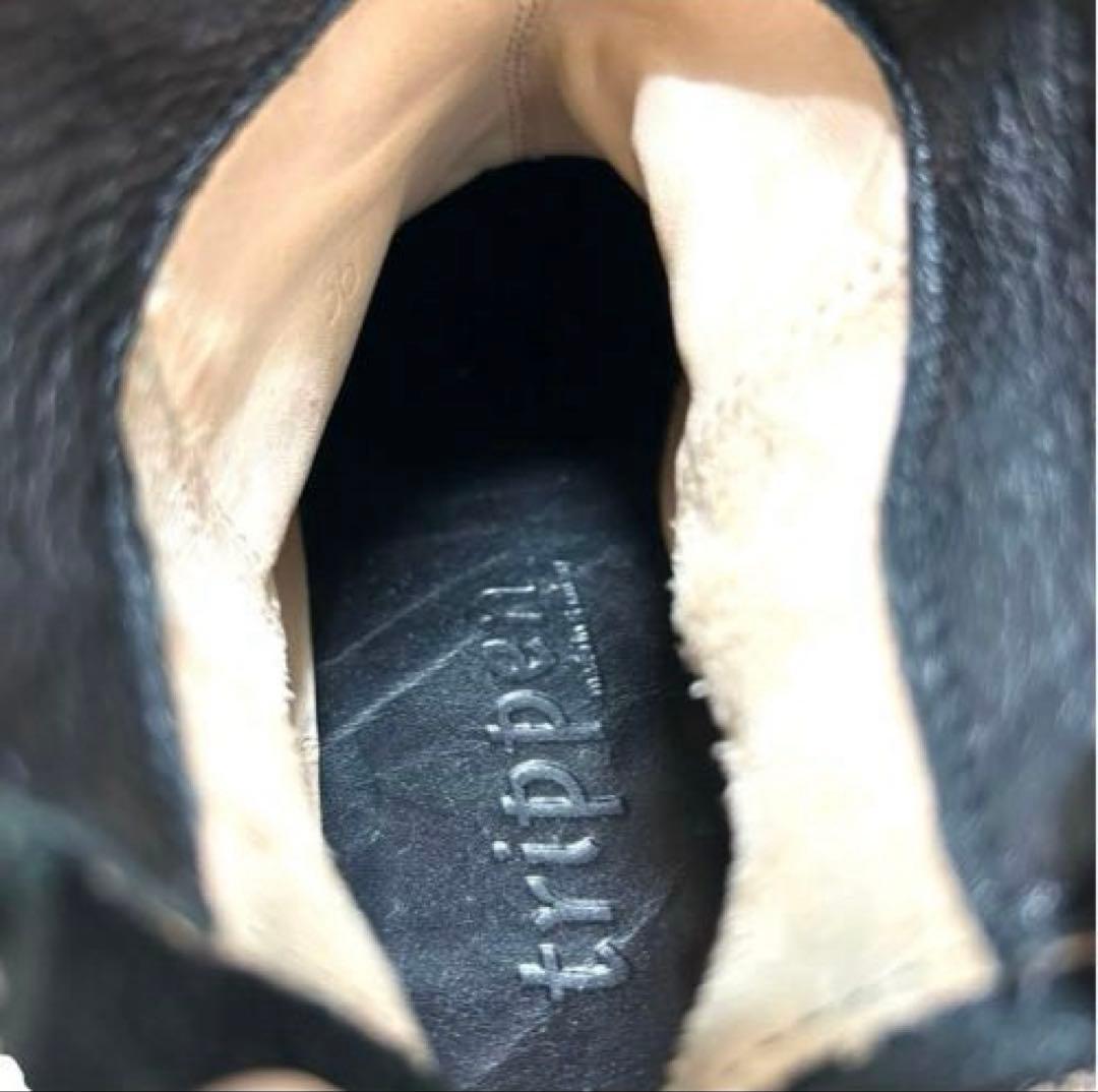 【美品】trippen SWIFT ジップ ショート ブーツ 36