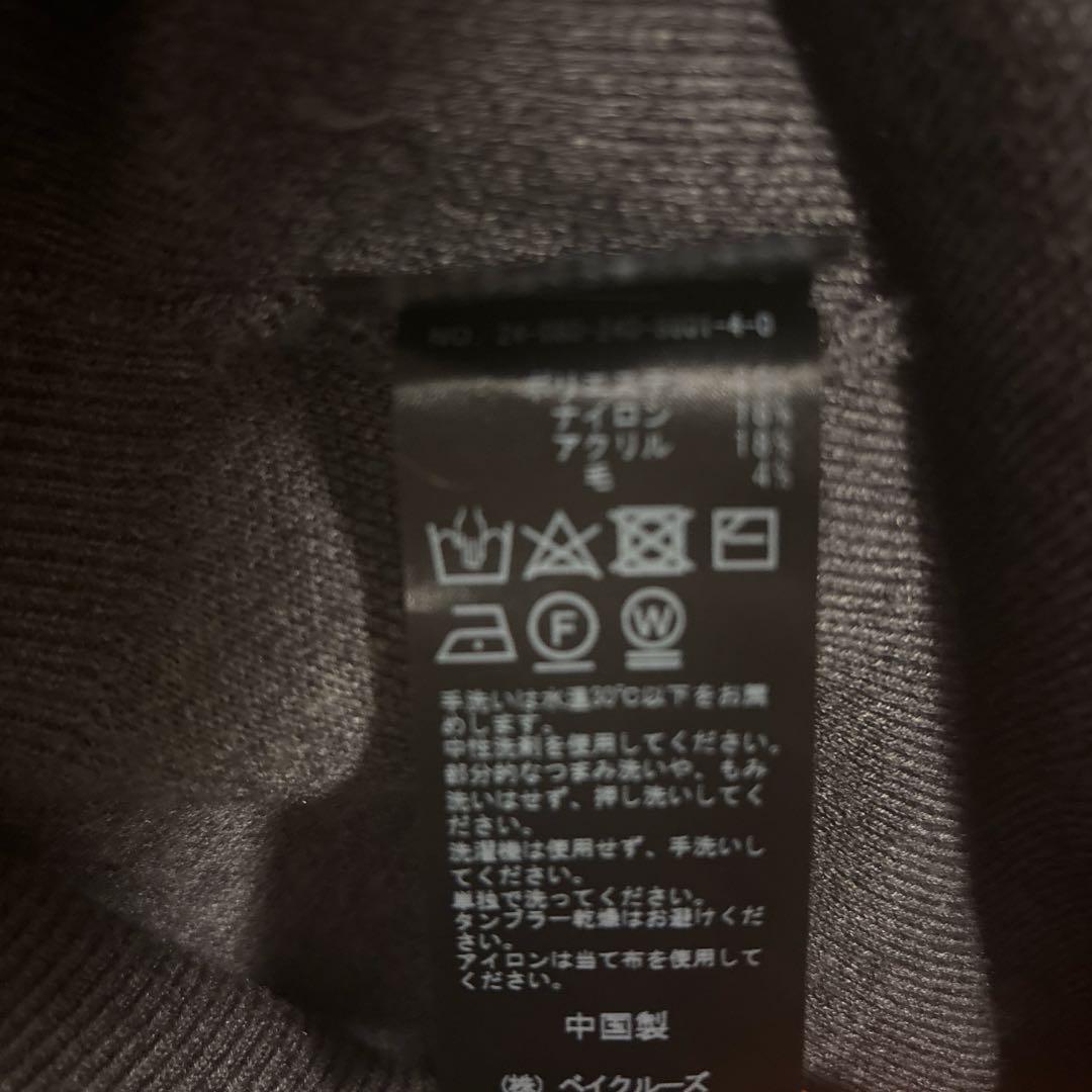 NOBLE 2024年ノーブル 接結タック編みフードプルオーバー グレーB