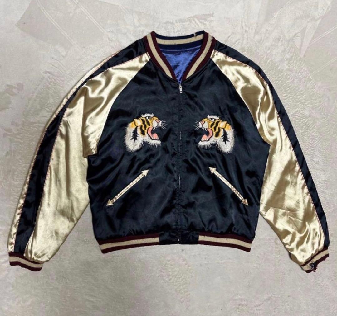 テーラー東洋 スカジャン JAPAN 虎 × Honolulu サイズXL