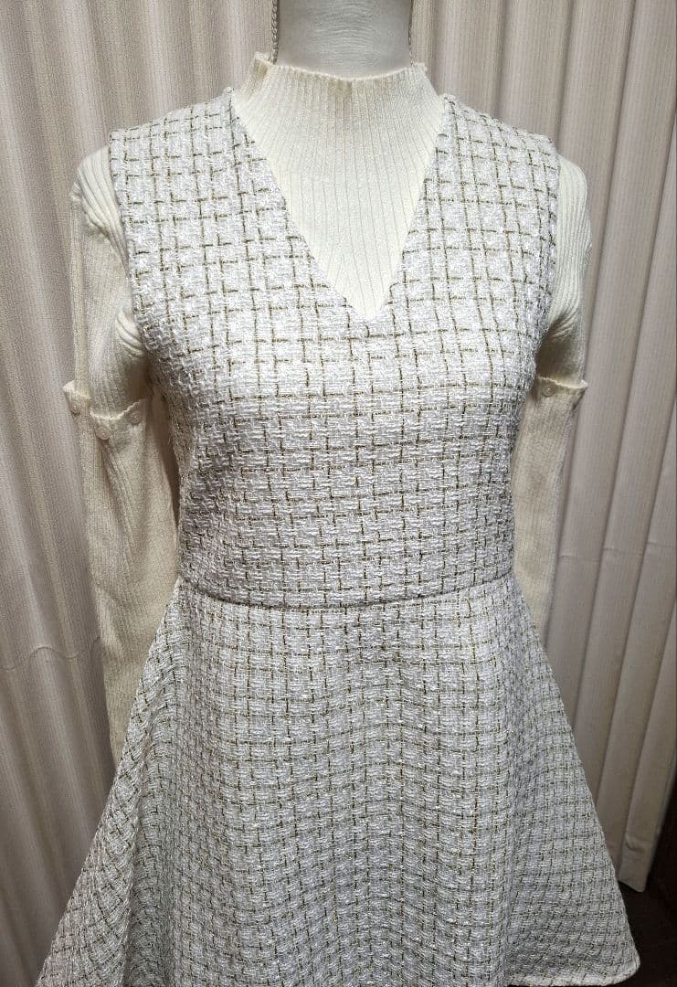 顕様 ツィードワンピース