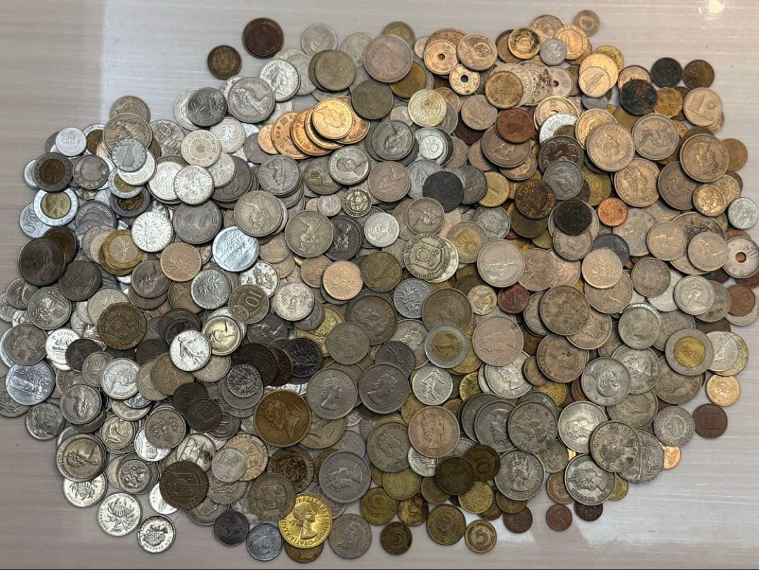 古銭　外国　海外　まとめ　約4.5kg