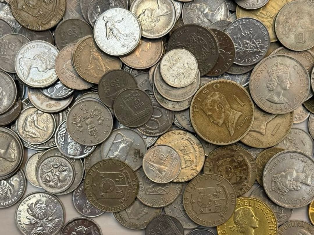 古銭　外国　海外　まとめ　約4.5kg
