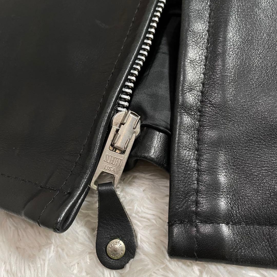 日本別注 ショット ライダースジャケット レザージャケット 襟付き 642