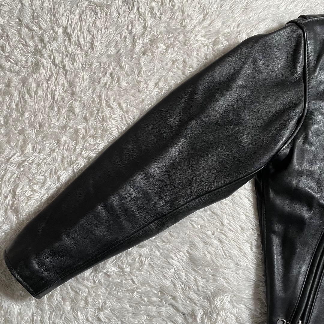 日本別注 ショット ライダースジャケット レザージャケット 襟付き 642