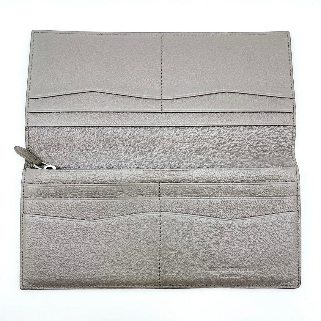 ALFRED DUNHILL ダンヒル グレー レザー長財布