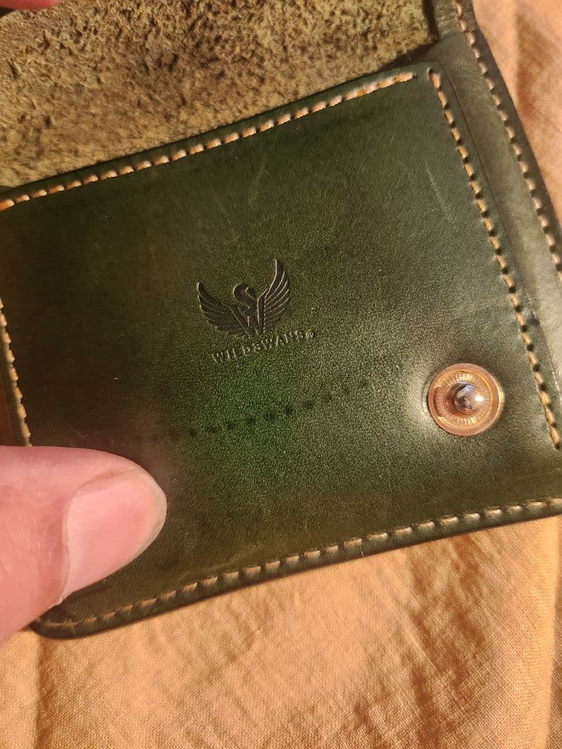 希少 ワイルドスワンズ PALM パーム 旧スワンロゴ コードバン 黒