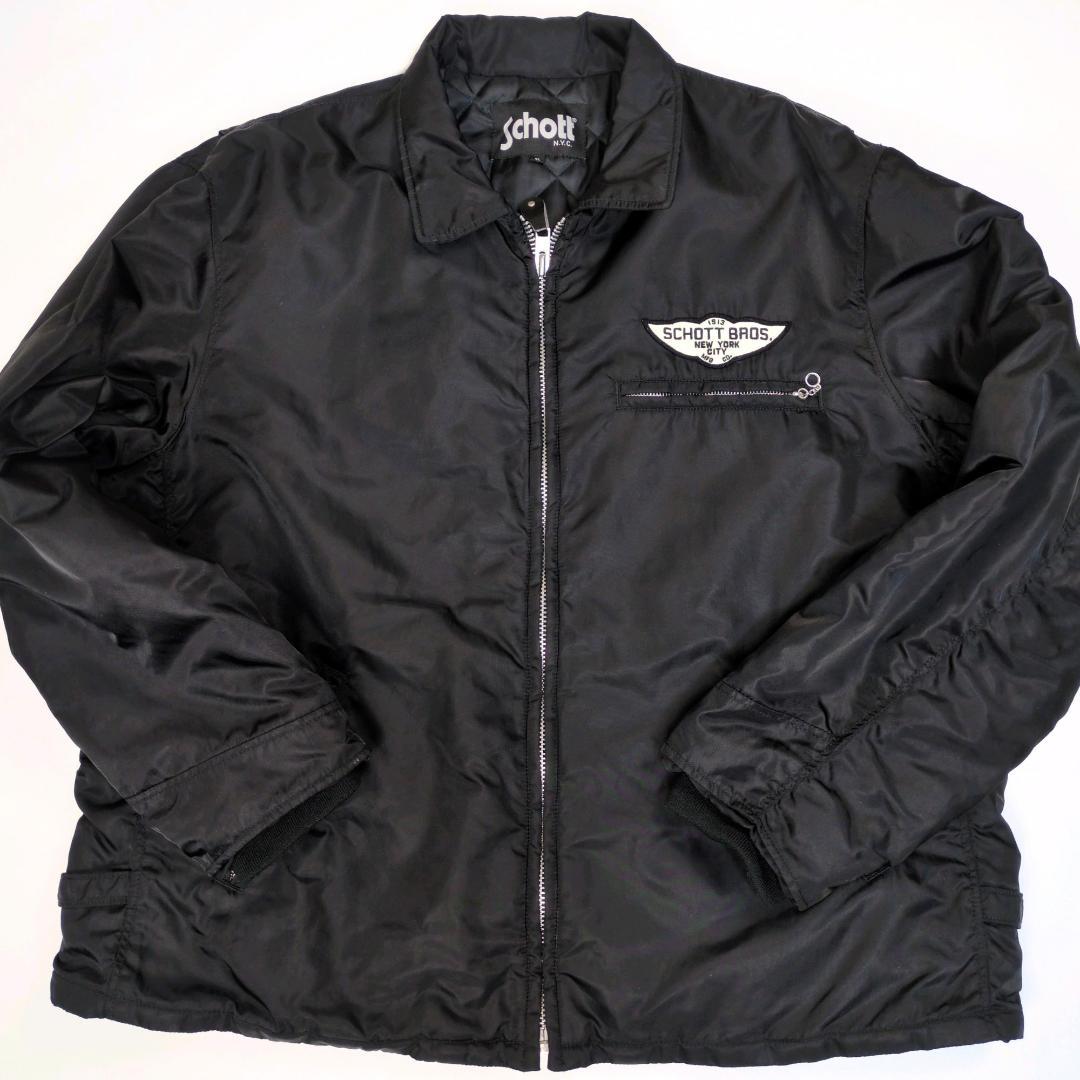 さる 5XL Schott ショット ナイロンジャケット ライダース