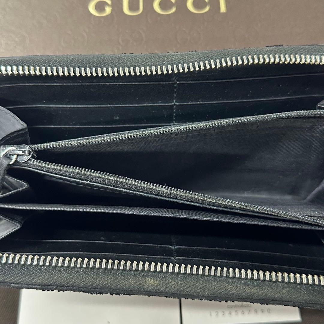 新品同様‼️ グッチ　GUCCI 財布　長財布　GGスプリーム　箱付き